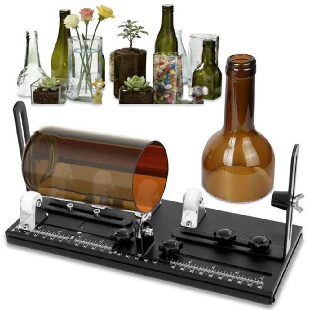 Smasener Glass Bottle Cutter,Upgraded Double Dam Boards Bottle Cutting Tool Kit